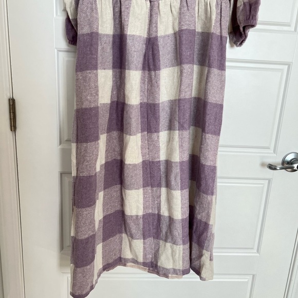 𝅺trendyol Women’s Purple Checkered Dress Size 40 NWT - Picture 6 of 11
